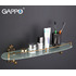 Полка стеклянная Gappo G3607 бронза 57 см