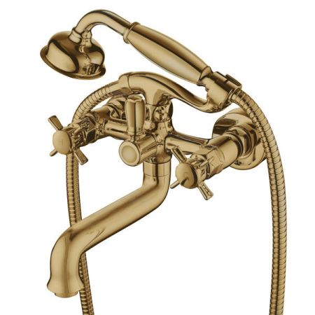 Смеситель Kaiser Cross 41022-1Bronze для ванны, бронза