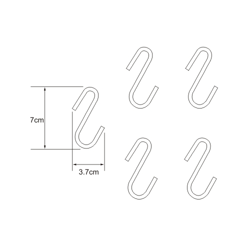 Комплект из 5 крючков Wasser Kraft K-415