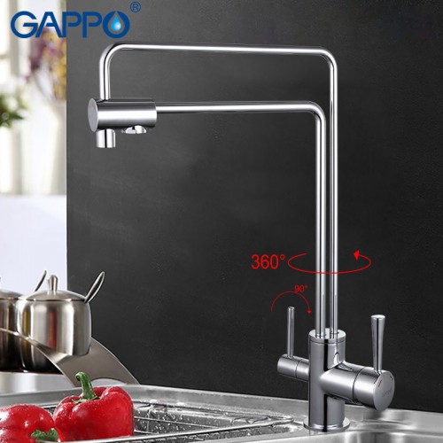 Смеситель для кухни Gappo G4398-5 с фильтром для воды