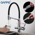 Смеситель для кухни Gappo G4398-7 с гибким изливом и фильтром