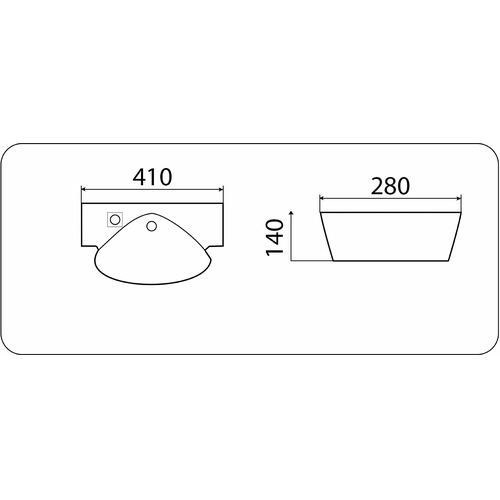 Раковина CeramaLux N TR 4414