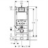 Инсталляция Geberit Duofix 458.120.11.1 UP100 для подвесного унитаза (с белой клавишей Delta 21)