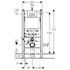 Инсталляция Geberit Duofix Plattenbau Delta 458.162.21.1 в комплекте клавиша смыва хром