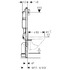 Инсталляция Geberit Duofix Plattenbau Delta 458.162.21.1 в комплекте клавиша смыва хром