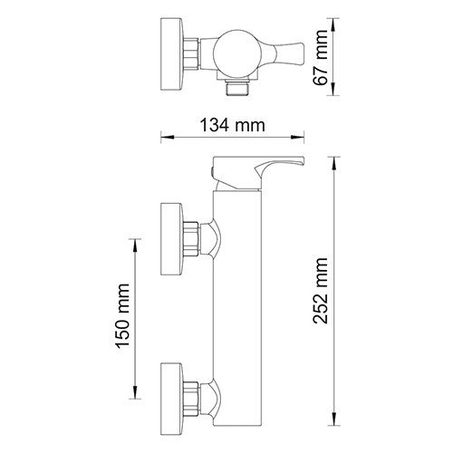 Смеситель Wasser Kraft Berkel 4802 для душа