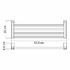 Полка для полотенец Wasser Kraft Leine K-5011White