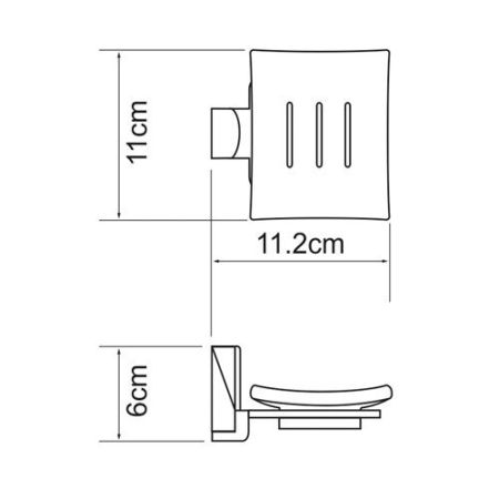 Мыльница Wasser Kraft Leine K-5029White