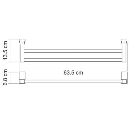 Полотенцедержатель Wasser Kraft Leine K-5040White