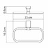Полотенцедержатель Wasser Kraft Leine K-5060White