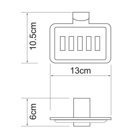 Мыльница Wasser Kraft Leine K-5069White