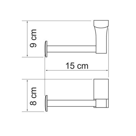 Держатель для бумаги Wasser Kraft Leine K-5096White
