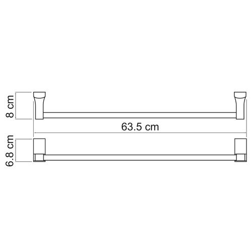 Полотенцедержатель Wasser Kraft Exter K-5230 бронза