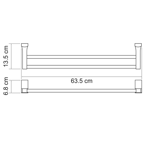 Полотенцедержатель Wasser Kraft Exter K-5240 бронза