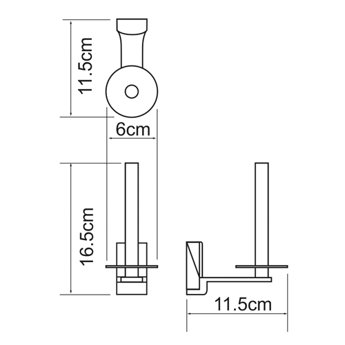 Держатель бумаги Wasser Kraft Exter K-5297 бронза