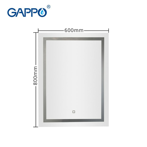 Зеркало Gappo G601 600х800 с подсветкой
