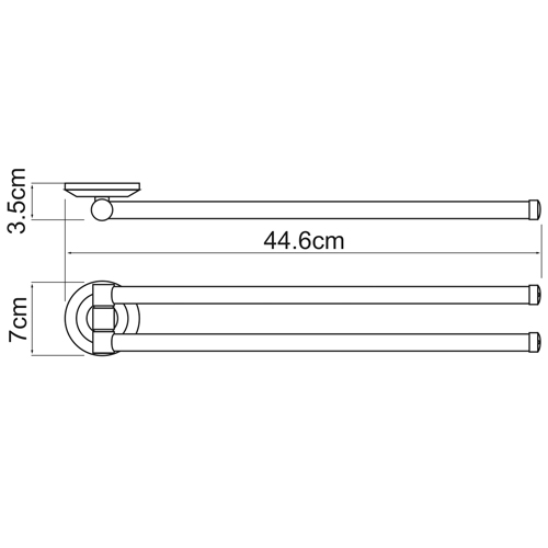 Полотенцедержатель Wasser Kraft Rhein K-6231