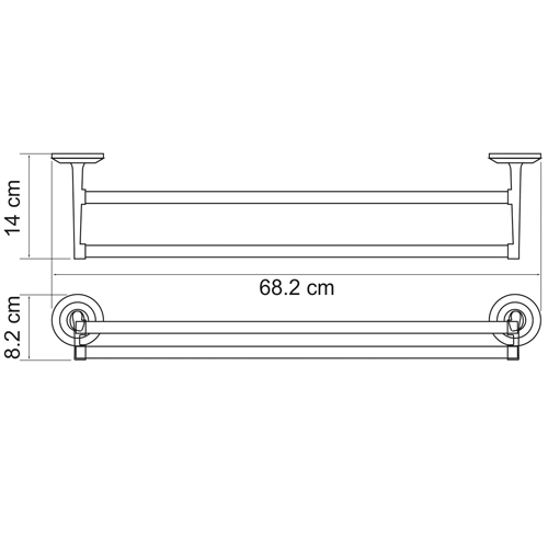 Полотенцедержатель Wasser Kraft Rhein K-6240