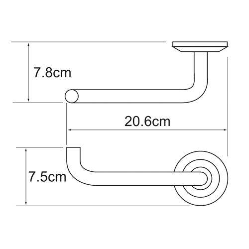Держатель для бумаги Wasser Kraft Rhein K-6296