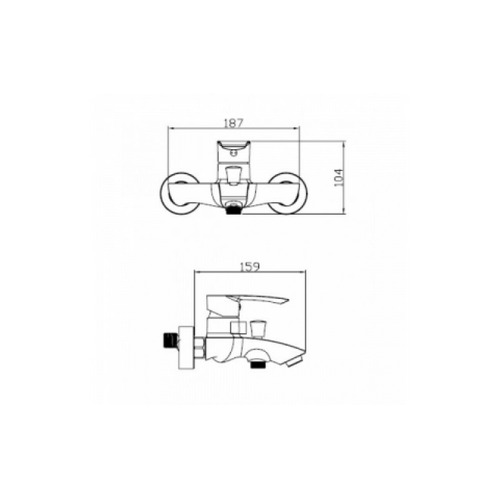 Смеситель Kaiser Aurora 67022 для ванны