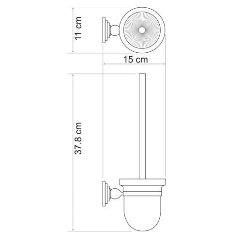 Ершик для унитаза Wasser Kraft Ammer K-7027