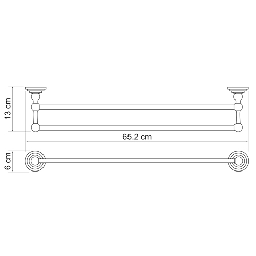 Полотенцедержатель Wasser Kraft Ammer K-7040