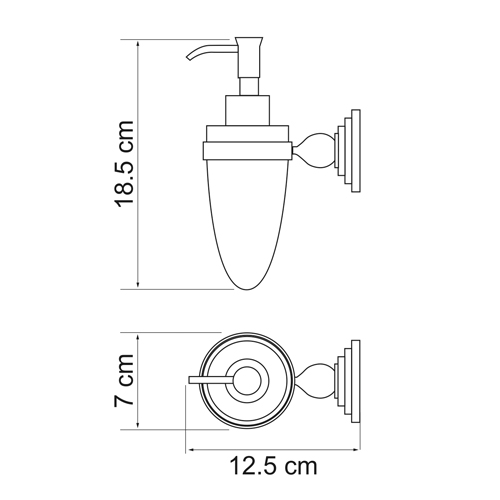 Дозатор для жидкого мыла Wasser Kraft Ammer K-7099