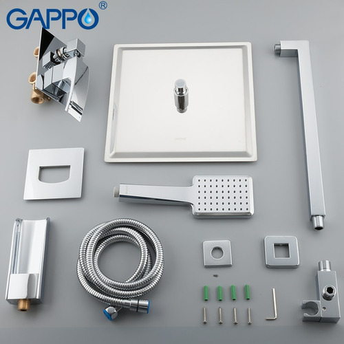 Встраиваемая душевая система Gappo G7107-20 с каскадным изливом