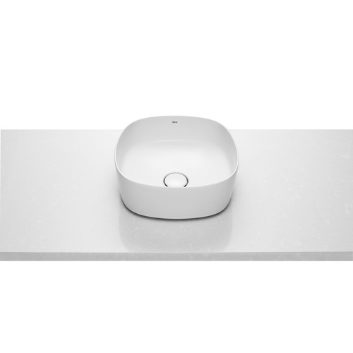 Раковина накладная Roca Z Inspira Soft 370х370х140 мм скругленная