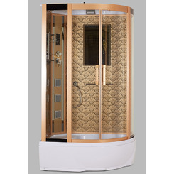 Душевая кабина Niagara Lux 7712G L с гидромассажем Золото