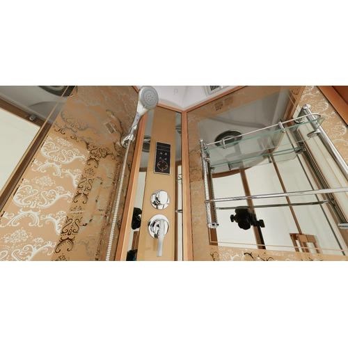 Душевая кабина Niagara Lux 7712G R с гидромассажем Золото