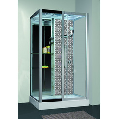 Душевая кабина Niagara Lux 7713W L с гидромассажем Серебро