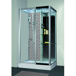 Душевая кабина Niagara Lux 7713W R с гидромассажем Серебро