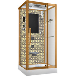 Душевая кабина Niagara Lux 7714G с гидромассажем Золото