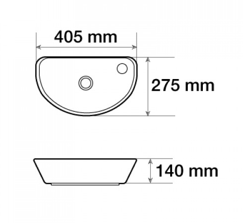 Раковина CeramaLux N 7717Х
