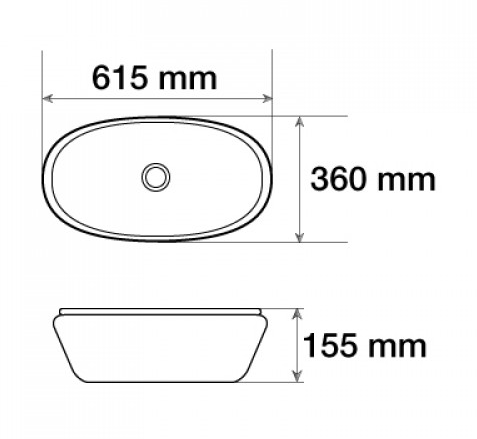 Раковина CeramaLux NC 7811ASS серебро