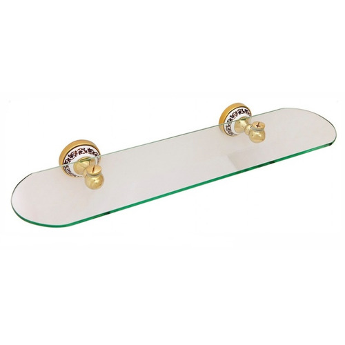 Полка стеклянная Fixsen Bogema Gold FX-78503G золото