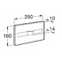 Двойная смывная клавиша Roca Duplo In-Wall PL2 7890096001 хром