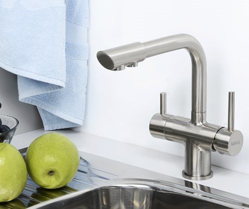 Смеситель Wasser Kraft A8027 для кухни под фильтр матовый хром