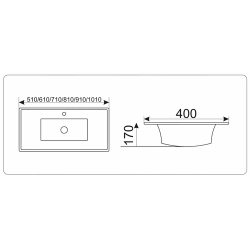 Раковина CeramaLux N YJ-803-100