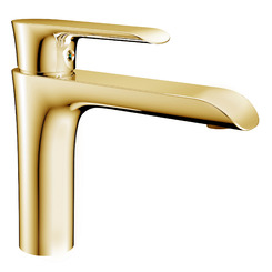 Смеситель для раковины AltroBagno Costanza 0125 Or латунь золото