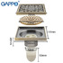 Душевой трап Gappo G81003-4 100х100 бронза