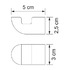 Крючок Wasser Kraft Kammel K-8323 WHITE