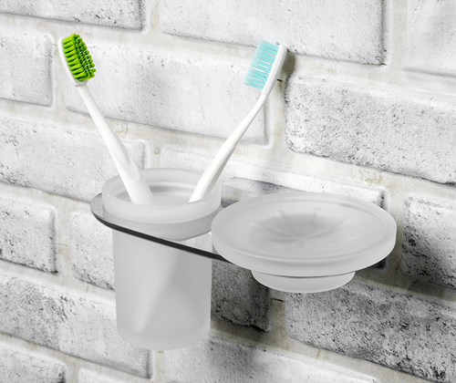 Стакан и мыльница Wasser Kraft Kammel K-8326 с держателем