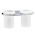 Двойной стакан для зубных щеток Wasser Kraft Kammel K-8328D с держателем