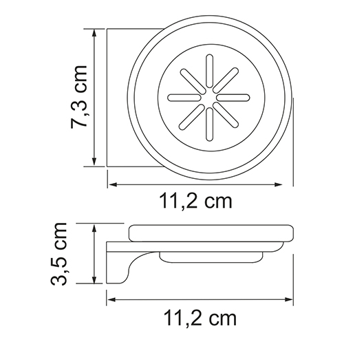 Мыльница Wasser Kraft Kammel K-8329 WHITE с держателем