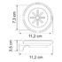 Мыльница Wasser Kraft Kammel K-8329 WHITE с держателем