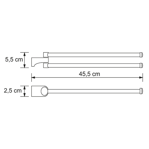 Полотенцедержатель рога Wasser Kraft Kammel K-8331