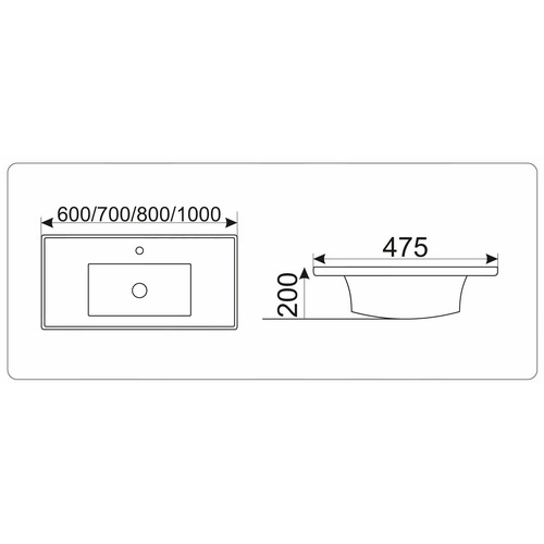 Раковина CeramaLux N NYJ839-100