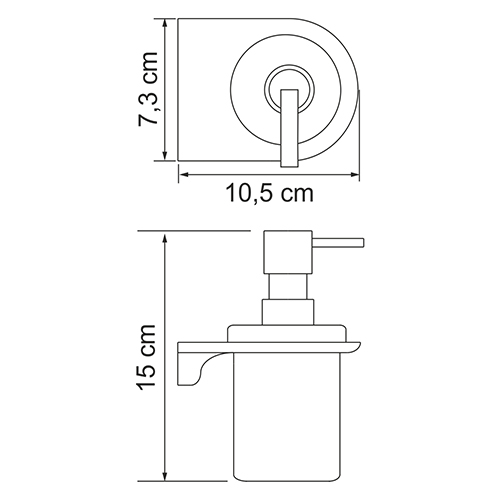 Дозатор для жидкого мыла Wasser Kraft Kammel K-8399 WHITE 170 мл